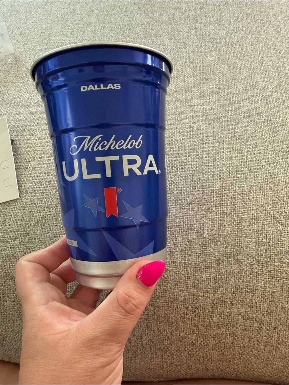 Blue Aluminum Stadium Cup